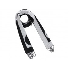 Szalik kaszmirowy Louis Vuitton Fashion Lovers w kolorze czarno-białym