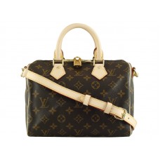 Louis Vuitton Monogram Speedy 25 z paskiem na ramię