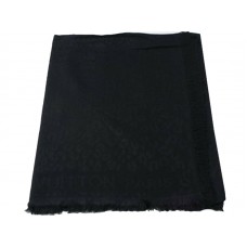 Szalik Louis Vuitton z nadrukiem w panterkę, czarny