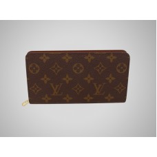 Portmonetka Louis Vuitton z monogramem zapinana na zamek