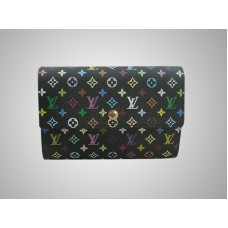 Louis Vuitton Monogram Multicolore Czarny Portfel Alexandra