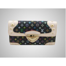 Louis Vuitton Monogram Multicolore Czarny Portfel m60054