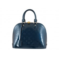 Monogram Louis Vuitton Vernis Alma Midnight Blue