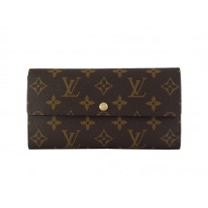 Portfel Louis Vuitton Monogram Sarah w kolorze kwiatowym w kolorze różowym