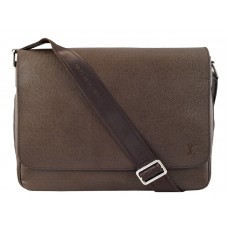 Skórzana torebka Louis Vuitton Taiga Roman Gm Grizzli