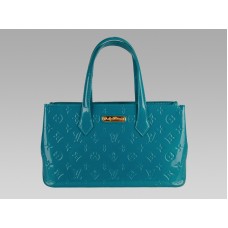 Monogram Louis Vuitton Vernis Whilshire Bld Bleu Galactic