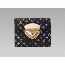 Louis Vuitton Monogram Multicolore Czarny Portfel Koala Granatowy