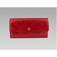 Monogram Louis Vuitton Vernis Porte Trésor International Pomme Damour