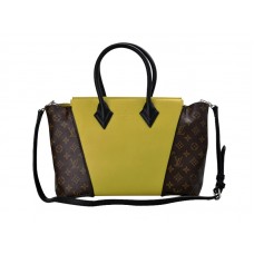 Torba Louis Vuitton W z monogramem i skórą Pm Yellow