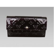 Monogram Louis Vuitton Vernis Porte Trésor International Amarante