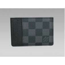 Grafitowe etui na karty Louis Vuitton Damier