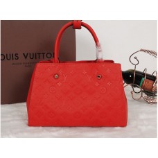 Monogram Louis Vuitton Empreinte Montaigne Mm Czerwony