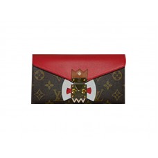Portfel Louis Vuitton Monogram Tribal Mask Sarah w kolorze czerwonym
