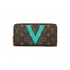 Portfel Louis Vuitton Monogram Zippy w kolorze turkusowym