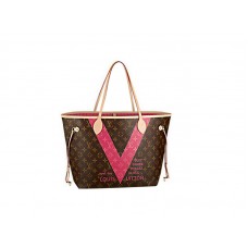 Granat Louis Vuitton Monogram V Neverfull Mm