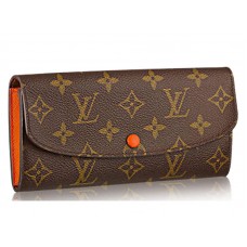 Louis Vuitton Monogram Emilie Portfel Chili Red