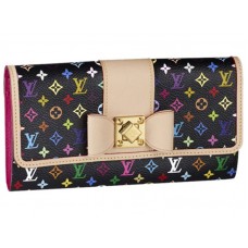 Portfel Louis Vuitton Multicolor Sarah Knot w kolorze czarnym