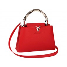 Torba Bb Louis Vuitton Capucines Python Rubis