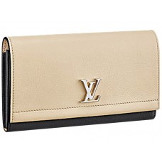 Portfel Louis Vuitton Lockme Ii Vanille Noir