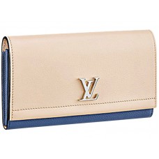 Portfel Louis Vuitton Lockme Ii Vanille Bleu