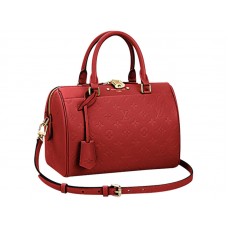 Monogram Louis Vuitton Empreinte Speedy Bandouliere 25 Wiśnia