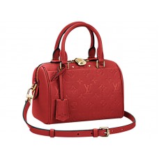 Monogram Louis Vuitton Empreinte Speedy Bandouliere 20 Wiśnia