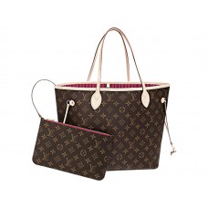 Płótno z monogramem Louis Vuitton Neverfull Mm Pivoine