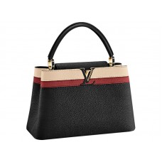 Louis Vuitton Capucines Mm Bag Czarny Pasek