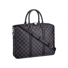 Louis Vuitton Damier Grafitowe płócienne małe etui na dokumenty podróżne