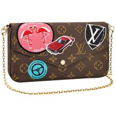 Płótno z monogramem Louis Vuitton Felicie Pochette