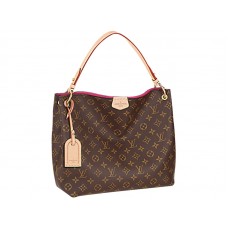Płótno z monogramem Louis Vuitton Pełen wdzięku Pm Pivoine