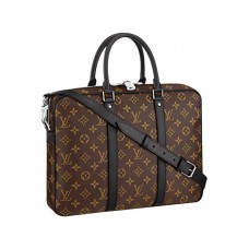 Płótno z monogramem Louis Vuitton Porte-Documents Voyage Pm