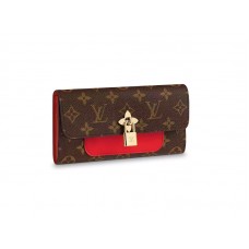 Płócienny portfel w kwiaty Louis Vuitton z monogramem Coquelicot m62566