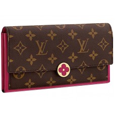 Portfel Louis Vuitton Flore Monogram Canvas Fuchsia m64585