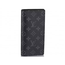 Portfel płócienny Brazza Louis Vuitton z monogramem Eclipse m61697