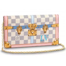 Weekendowa płócienna torebka Louis Vuitton Damier Azur