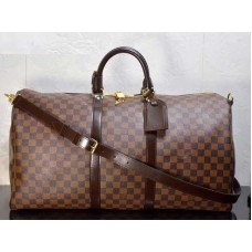 Louis Vuitton Damier Ebene Canvas Keepall Bandouliere 55 n41414