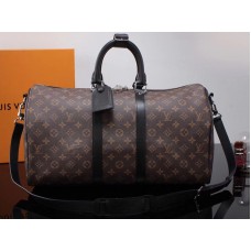 Monogram Louis Vuitton Macassar Canvas Keepall Bandouliere 45 m56711