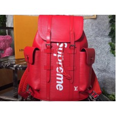 Plecak Louis Vuitton X Supreme Christopher Epi Pm Red