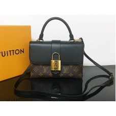 Louis Vuitton Monogram Canvas One Handle Flap Bag black m53311