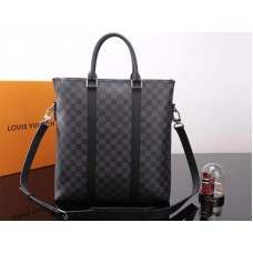 Grafitowa płócienna torba Louis Vuitton Damier Anton n40000