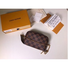 Louis Vuitton Damier Ebene Canvas Mini Pochette Akcesoria n58009