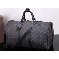 Torba na ramię Louis Vuitton Monogram Eclipse Canvas Keepall 50