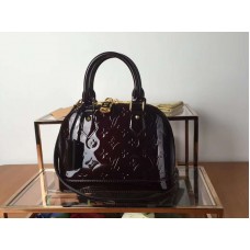 Monogram Louis Vuitton Vernis Alma Bb Amarante m91607