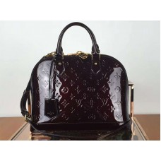 Monogram Louis Vuitton Vernis Alma PM Amarante m91611