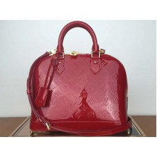Monogram Louis Vuitton Vernis Alma PM Pomme D'Amour m91611