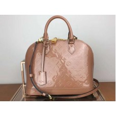 Monogram Louis Vuitton Vernis Alma Pm Aksamitny róż m91611