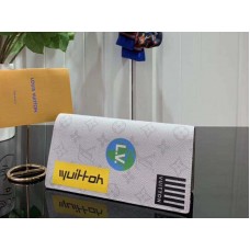 Portfel Louis Vuitton Monogram Canvas Brazza, biały m67822