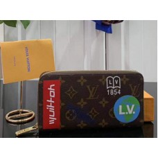 Louis Vuitton Monogram Canvas Zippy Organizer Brown m60017