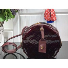 Louis Vuitton Monogram Vernis Soft Hat Box Burgundy m53999